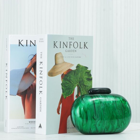 Elegant Marble Acrylic Clutch Purse for Women, Chic Shell Shape Crossbody Evenin - Picture 7 of 7